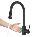 Kraus KSF-1616 Bolden Touchless 1.8 Gpm Hole Sensor Pull Down Black. Fixed Price $289.95.