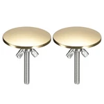 2PCS Kitchen Sink Hole Covers Zinc Alloy Faucet Bright Gold. Fixed Price $18.52.