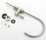 Hydronix Modern Ceramic Or Filtered Water Faucet, Brushed Nickel. Fixed Price $45.00.