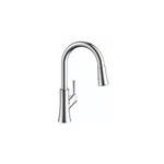 Hansgrohe Joleena Chrome High Arc Kitchen Faucets With Pull Down. Fixed Price $200.00.