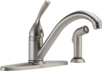 Kitchen Sink Faucet Single Handle Side Sprayer Stainless 400-SS-DST 4-SS-DST. Fixed Price $209.99.