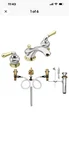 New Moen Monticello 8" Widespread Faucet 84246 Cp Chrome/polished Brass. Fixed Price $390.00.