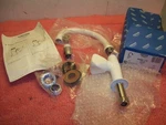 Genuine Grohe 5" Pillar Classic Basin Tap Bathroom Sink Faucet, White, New Open. Fixed Price $69.99.