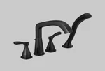 Delta Faucet T4776-BL Four Hole Roman Tub Trim Deck-mount With Diverter Black. Fixed Price $349.98.