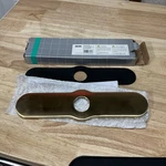 Hansgrohe 04797250 Joleena 10 Escutcheon Plate - Brushed Gold Optic. Fixed Price $59.99.
