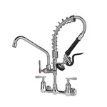 Kwode Commercial Sink Faucet With Pull Down Sprayer 8 Inch Center Wall Mount .... Fixed Price $193.74.