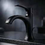 Hansgrohe 04810670 Mt Blk Locarno 1HOLE Faucet 110 With Popup 12GPM. Fixed Price $486.39.