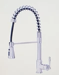 Akdy Spring Neck Pull-down Sprayer Kitchen Faucet Brushed Nickel KF0011. Fixed Price $92.40.