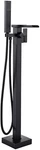 Senlesen Matte Black Free Standing Floor Mounted Waterfall Spout Bathroom. Fixed Price $149.90.