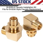 For B-0230-K Installation Kit Wall Mount Faucet Brass 1/2" Npt Short Elbow. Fixed Price $28.51.