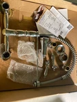 Kingston Brass GS1241AL Polished Chrome Wall Mount Bridge Pull-down Faucet. Fixed Price $340.99.