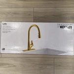 Kohler Leto Vibrant Brushed Moderne Brass Pull-down Kitchen Faucet. Fixed Price $138.60.