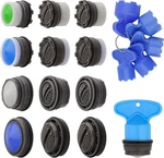 12PCS Faucet Aerator Of Size M16.5 M18.5 M21.5 M24 With Matteblack. Fixed Price $15.99.