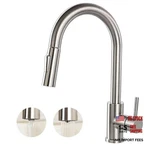 Hotis Kitchen Sink Faucet Brushed Nickel With Pull Down Sprayer, Single Hole. Fixed Price $41.27.