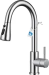 Kitchen Faucet With Pull Down Sprayer, Vfauosit Free Size, Brushed Nickel. Fixed Price $50.16.