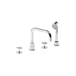 Jado Iq Polished Chrome Roman Tub Faucet W/ Hand Shower 832084.100. Fixed Price $332.74.