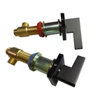 Signature Hardware 457575 Ultra Widespread Bathroom Faucet Handles Only - Black. Fixed Price $75.90.