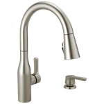Delta Marca Pull-down Kitchen Faucet Spotshield Stainless-certified Refurbished. Fixed Price $148.45.