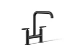 Kohler Purist 7547-4-BL Two-hole Bridge Kitchen Sink Faucet Slight Wear. Fixed Price $582.38.