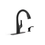 Kohler Avi Single-handle Pull Out Sprayer Kitchen Faucet Matte Black. Fixed Price $167.60.