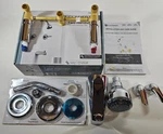 Glacier Bay Aragon Two Handle Tub Shower Faucet Set Chrome HD833X-0001. Fixed Price $33.95.