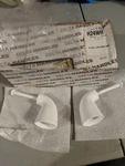 Nos Delta H24WH Two Small Metal Lever Handle Kit (white) Brass New In Box Deal. Fixed Price $26.00.