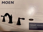 Moen Caldwell Watersense Bathroom Sink Faucet With Drain - Mediterranean Bronze. Fixed Price $115.00.