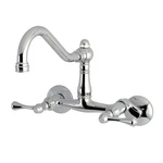 Kingston Brass KS322.BL Vintage 1.8 Gpm Widespread Bridge Kitchen - Chrome. Fixed Price $181.97.