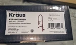 Kraus KPF-1603MBSB Single Handle Kitchen Faucet, Matte Black/black Stainless. Fixed Price $210.00.