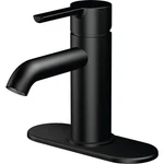 Home Impressions Matte Black 1-HANDLE Lever 4 In. Centerset Monoblock Bathroom. Fixed Price $99.53.