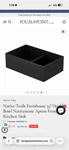 Trails NSKD3321 Nativestone 33" Double Basin Farmhouse - Charcoal. Fixed Price $1200.00.