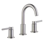Glacier Bay Dorind 8 In. Widespread 2-HANDLE Bathroom Faucet Brushed Nickel. Fixed Price $30.59.