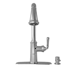 Grohe Gloucester Chrome Single Handle Kitchen Faucet With Sprayer. Fixed Price $209.99.