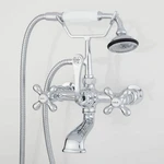 Signature Hardware Wall Mount Tub Filler Cross Handles Shower 419185. Fixed Price $191.60.