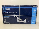Project Source Chrome 2-HANDLE Deck Mount Low-arc Kitchen Faucet 1159010. Fixed Price $35.00.