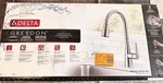 New Delta Greydon Single Handle Pull-down Kitchen Faucet Satin Finish Complete. Fixed Price $139.95.