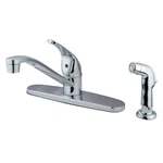 Kingston Brass KB5720SP 8" Centerset Kitchen Faucet, Polished Chrome. Fixed Price $99.25.