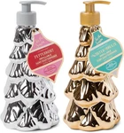 Dark Green Christmas Tree Peppermint Soap Dispenser Refillable For Kitchen Bath. Fixed Price $20.48.