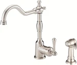 Danze D401157SS Opulence Single Handle Kitchen Faucet Side Spray Stainless Steel. Fixed Price $344.00.