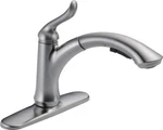 Delta Linden Pullout Kitchen Faucet Arctic Stainless-certified Refurbished. Fixed Price $132.97.