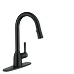 Moen 87233BL Adler One-handle High Arc Pulldown Kitchen Faucet Matte Black. Fixed Price $163.00.