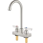 Gbbne Bar 4 Inch Center Deck MOUNT,2 Hole Faucets For Sink,pr.... Fixed Price $66.42.
