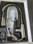 Bwe A-94034-N Single Handle Sprayer Kitchen Faucet, Rv/laundry, Brushed Nickel. Fixed Price $33.74.