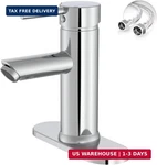 Chrome Bathroom 1 Hole, Greenspring Single Lever Sink Faucets Mo. Fixed Price $37.11.
