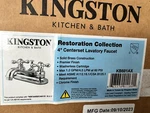 Kingston Brass KB601AX Teapot Faucet With Metal Cross Handle & Pop-up Chrome. Fixed Price $64.95.