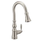 Moen S73004SRS Weymouth Shepherd's Hook Pulldown Kitchen Faucet - Spot Resist.... Fixed Price $290.00.