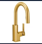 Moen S62308SRS Sto One Handle High Arc Pulldown Bar Faucet. Fixed Price $280.00.
