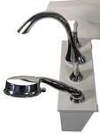 Moen Bath Tub Faucet With Hand Held Shower Set Chrome High Arc Eva 4PIC Open Box. Fixed Price $71.03.