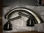 Olympia Faucet Two Handle Roman Tub Trim Set Pvd Nickel Finish P-1131T-BN New. Fixed Price $59.99.