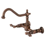 Kingston Brass KS124.AL Heritage 1.8 Gpm Wall Mounted Widespread - Copper. Fixed Price $305.47.